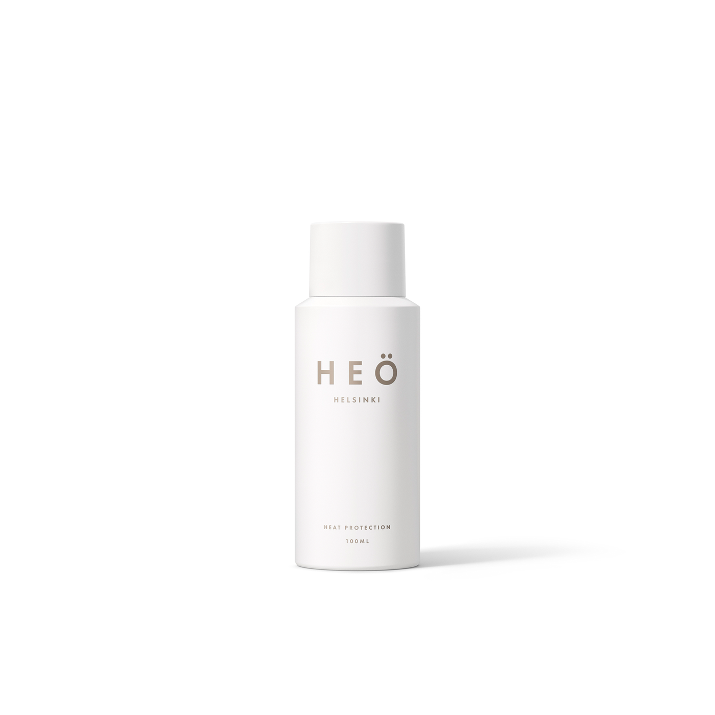 HEÖ Helsinki, hair product, bottle front, 100ml,  HEÖ Heat Protection protects hair from damages caused by the heat of styling tools (up to 210 °C)