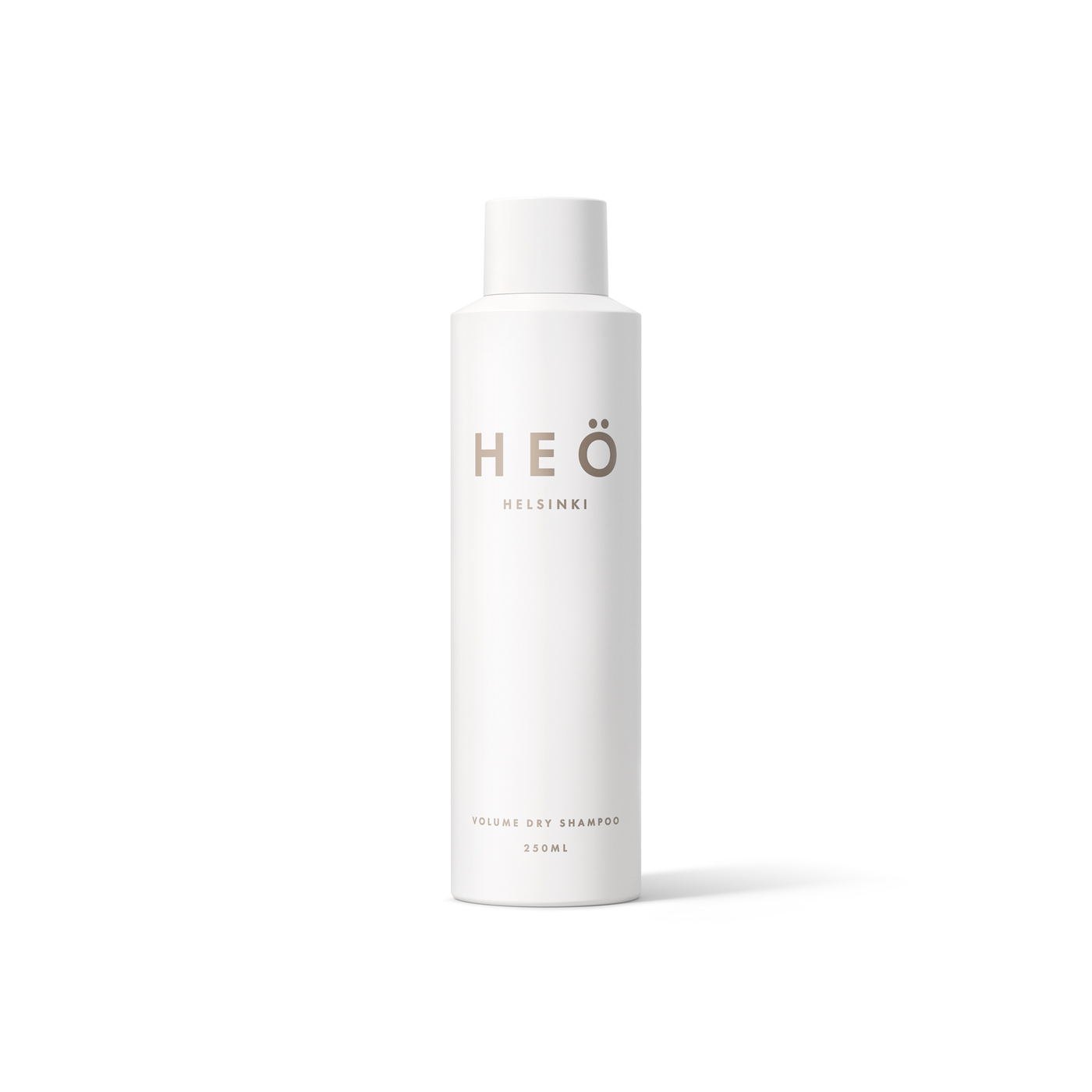 HEÖ Helsinki, hair product, bottle front,  HEÖ Volume Dry Shampoo, dry shampoo, provides strength and clean feeling for all hair types